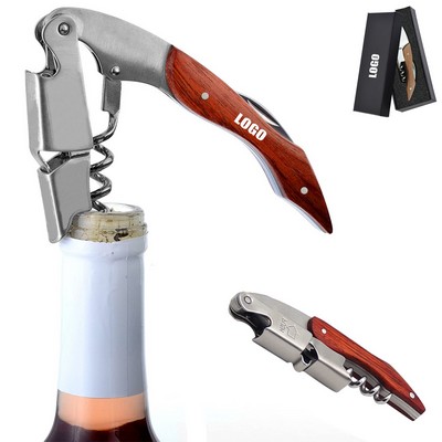 Wooden Wine Bottle Opener w/Box