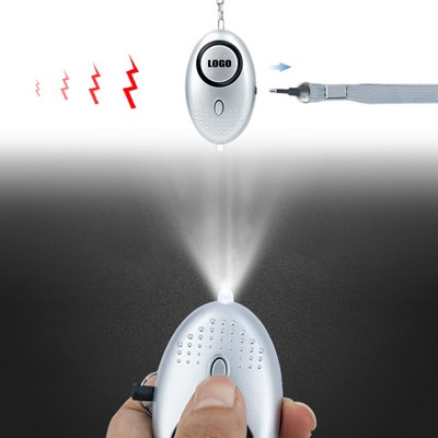 Safety Siren High-Decibel Emergency Self-Defense Alarm with Ultra-Bright LED Flashlight