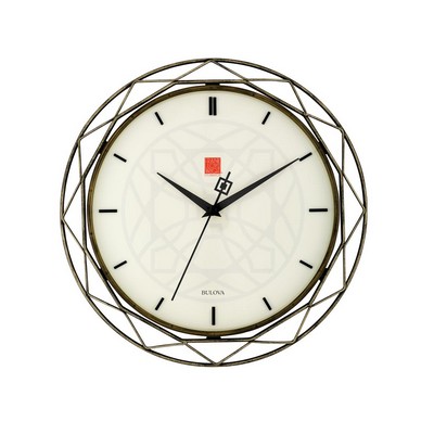 Bulova Clocks Frank Lloyd Wright Collection Luxfer Prism Wall Clock