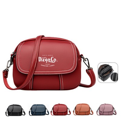 Casual Women's PU Leather Crossbody Bag