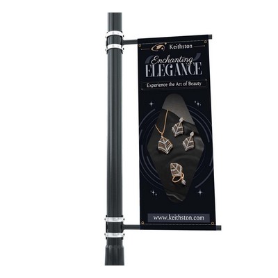 Pole Banners with Top and Bottom Pole Pocket (1' x 1ft/SQFT)