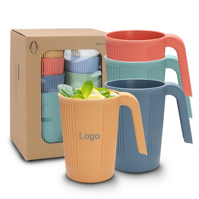 Reusable Wheat Straw Cup With Handle