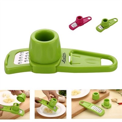 Stainless Steel Manual Mini Garlic and Ginger Grater with Non-Slip Grip