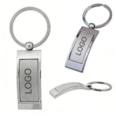 Arched Metal Keychain