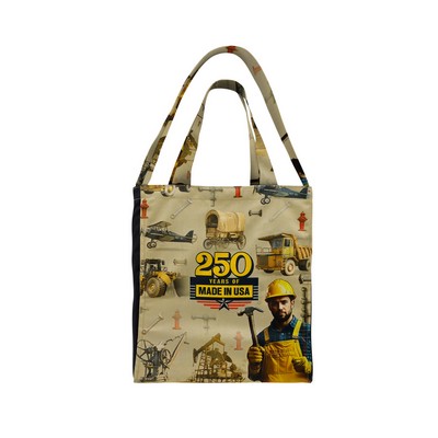 Deluxe Full Bleed Printed Strap Gusset Tote Bag