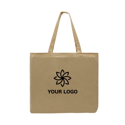 USA Union Made Long Handle Natural Canvas T Bottom Tote Bag