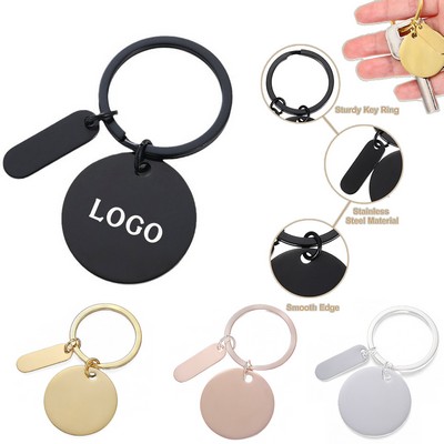 Blank Stainless Steel Engraving Keychain