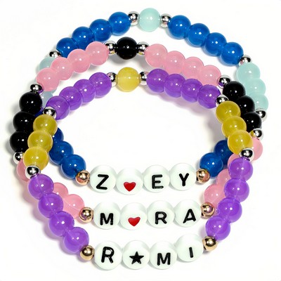 Handmade Friendship Glass Bracelet