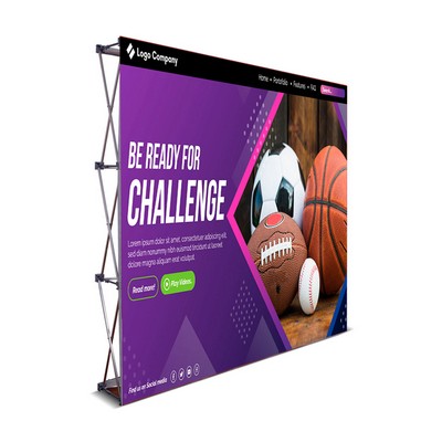 8' Portable Straight Backdrop Wall Kit