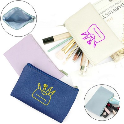 PU Leather Makeup Organizer Travel Toiletry Bag