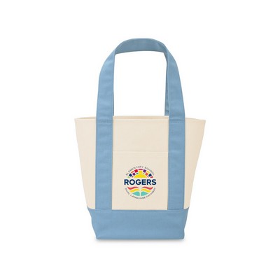 Mini Canvas Tote - Pastel Blue