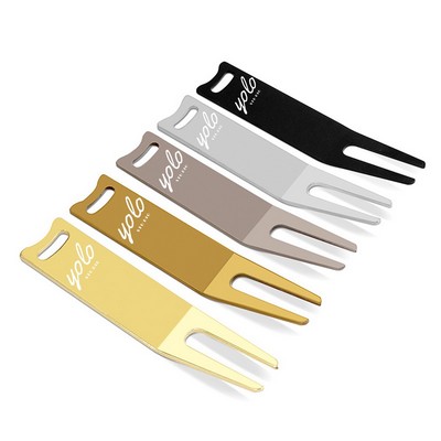 MOQ 50 Classics Steel Wave Bent Fork Divot Tool