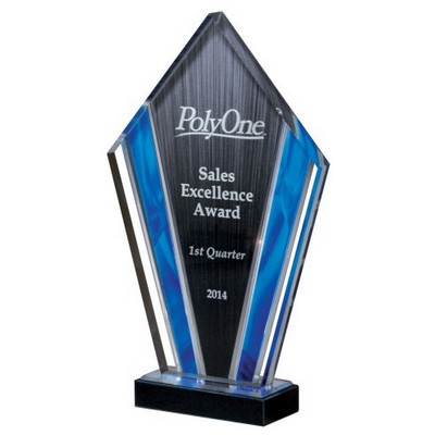 Deco Tower Acrylic Award, 10"H