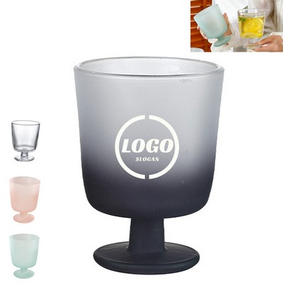 Frosted Short Stem Glass Cup