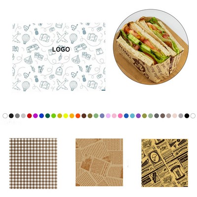 Oil Proof Burger Sandwich Tray Paper