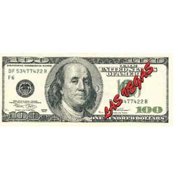 Las Vegas $100 Bill Magnet w/ Full Magnetic Back (4 Square Inch)