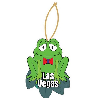 Las Vegas Frog Promotional Ornament w/ Black Back (4 Square Inch)