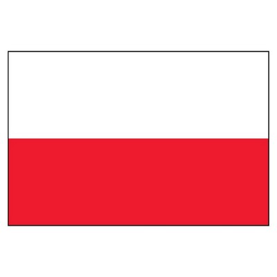 Poland National Flag No Eagle (3'x5')