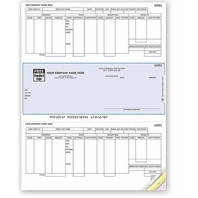 Laser Payroll Middle Checks (1 Part)