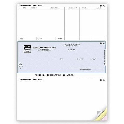 Laser Middle Accounts Payable Checks - Sage® 300 Compatibility (2 Part)