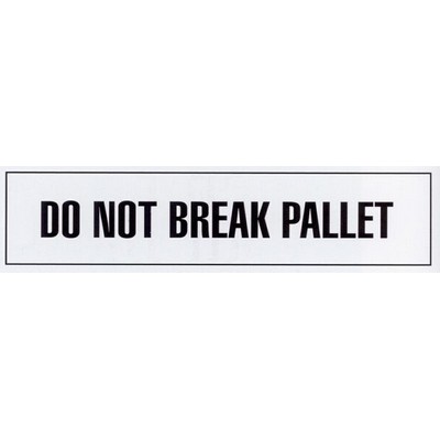 Stock Imprinted Polypro Tape 3" x 1000yds (Do Not Break Pallet)