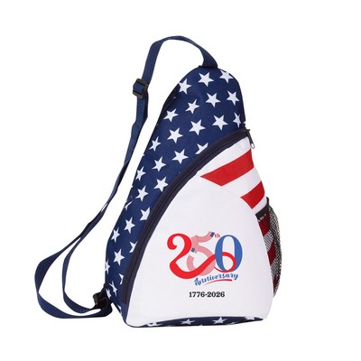 600 Denier Patriotic Sling Backpack
