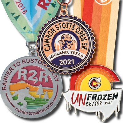 2 3/4" (2.75") Custom Struck Single Sided 2-D Medal