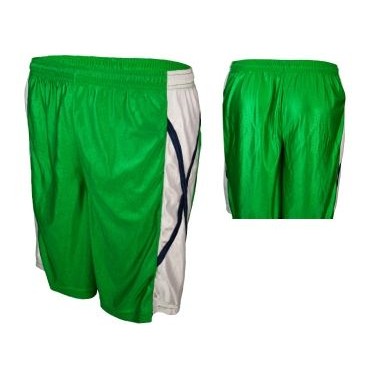 Adult Dazzle Cloth Short w/Side Contrast X Panel & Piping (9" Inseam)