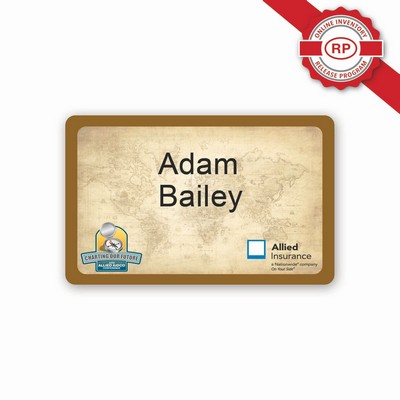 Laminated Name Badge (2.125"x3.375") Rectangle