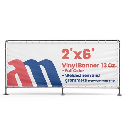 Banner 2'x6' Vinyl 13 Oz. Full Color