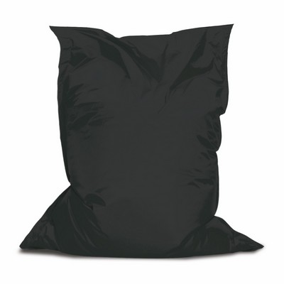 Black Branded Bean Chair with Ultimate Pebbles 4.4'L x 5'H