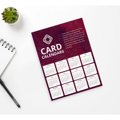 Card Calendars - Printed Front only (7" x 5")