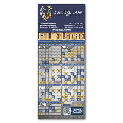 Basketball Schedule Magnet