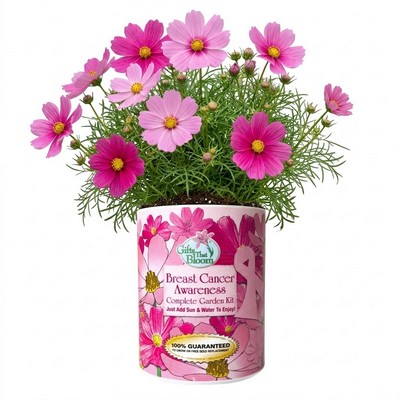 Breast Cancer Awareness Garden in Eco-Friendly Grocan