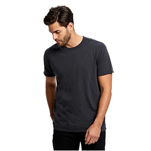Men's Short Sleeve Slub Crew Shirt - Garment Dyed