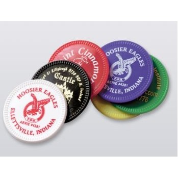 1½" Plastic Tokens (Screen/Pad Print)