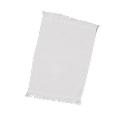 11 X 18, 1.3lbs. Fringed Ends, Rally Towel.
