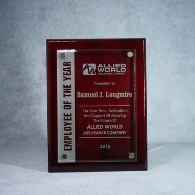 Canterbury Plaque With Stand-Out Rosewood - 9"x12"