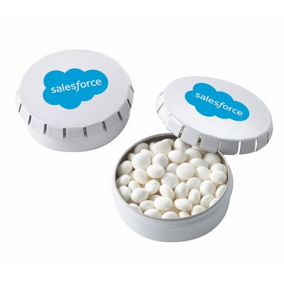 Small Push Top Tin - White Mints