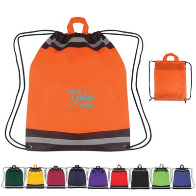 Reflective Drawstring Backpack