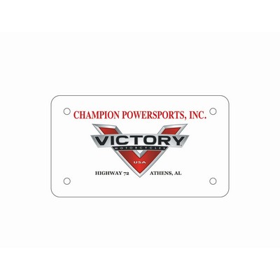 Polyethylene Motorcycle Plate Insert (55 Mil)