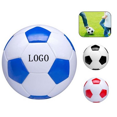 Kids Sports Training PU Leather Stuffed Vinyl Soccer Ball Official Size 3/4/5