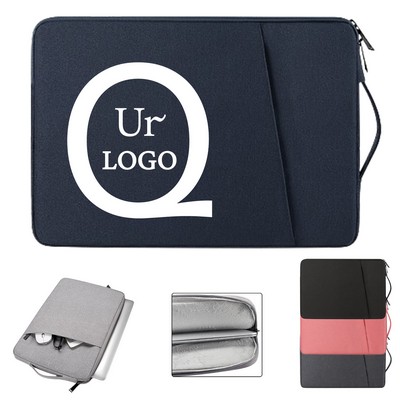 16x12x1" Portable Laptop Sleeve Bag w/ Front Pocket