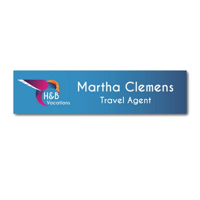 Name Plate -Uv Print On Plastic - 2X10