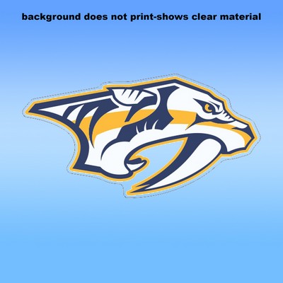Clear Removable Glass Decals (5"X2.5") - Removeable. Repositionable. Custom Shape
