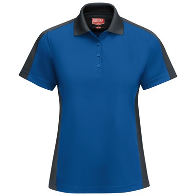 Red Kap® Women's Short Sleeve Performance Knit Two-Tone Polo Shirt