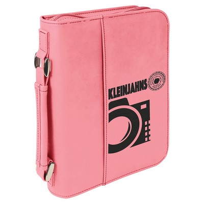 Leatherette Book/Bible Cover w/ Handle & Zipper