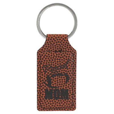 Leatherette Rectangle Keychain