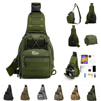 Compact Nylon Tactical Outdoor Chest Sling Bag Backpack