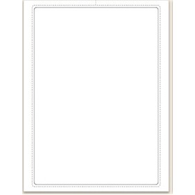 Blank Interior Laser Window Sticker w/Perforation
